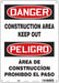 Safety Sign 14 inx10 in Aluminum