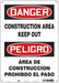 Safety Sign 14 inx10 in Polyethylene