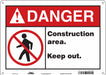 Safety Sign 10 inx14 in Aluminum