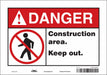 Safety Sign 7 inx10 in Vinyl