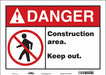 Safety Sign 10 inx14 in Vinyl
