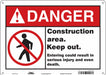 Safety Sign 10 inx14 in Vinyl