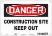 Safety Sign 7 in x 10 in Aluminum