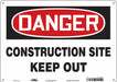 Safety Sign 10 in x 14 in Aluminum