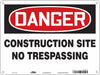 Safety Sign 18 in x 24 in Aluminum