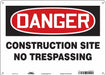 Safety Sign 10 in x 14 in Polyethylene