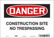 Safety Sign 7 in x 10 in Vinyl