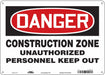 Safety Sign 10 inx14 in Polyethylene