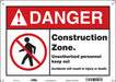 Safety Sign 10 inx14 in Aluminum
