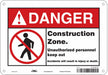 Safety Sign 7 in x 10 in Polyethylene