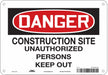 Safety Sign 7 in x 10 in Aluminum