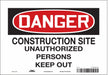 Safety Sign 7 in x 10 in Vinyl