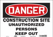 Safety Sign 10 in x 14 in Vinyl