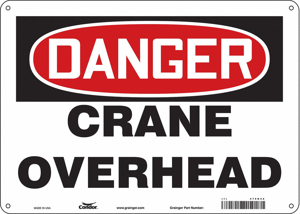 Safety Sign 10 inx14 in Aluminum