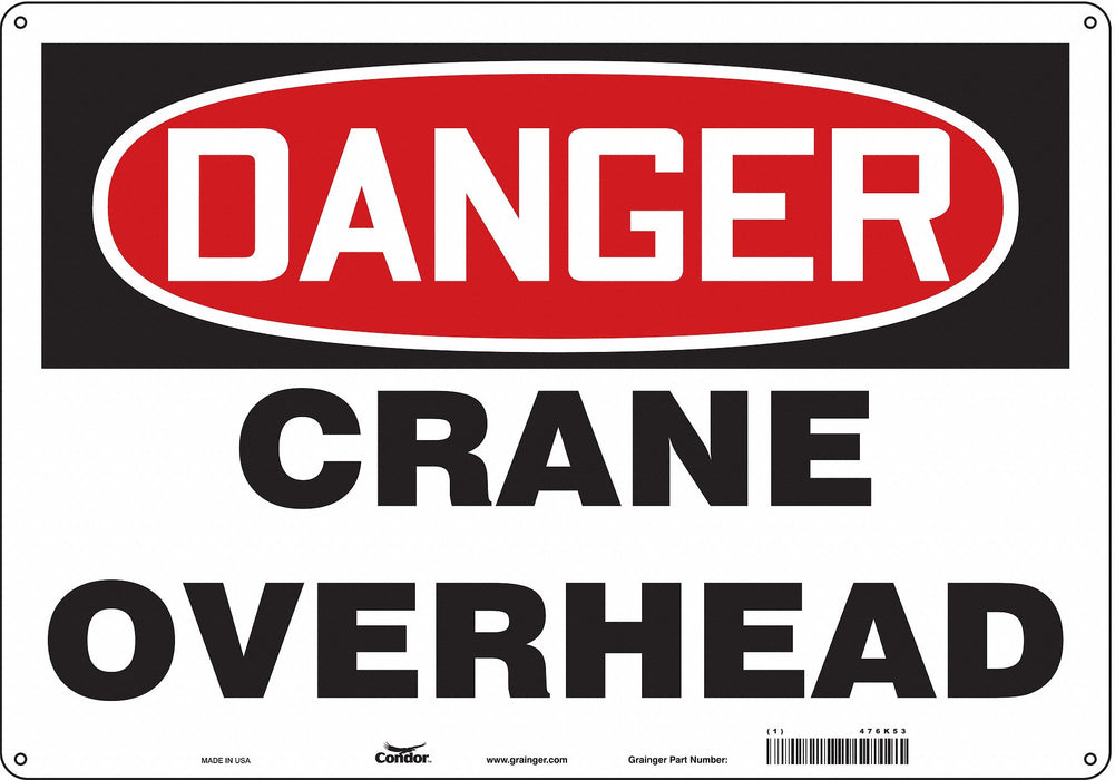 Safety Sign 14 inx20 in Aluminum