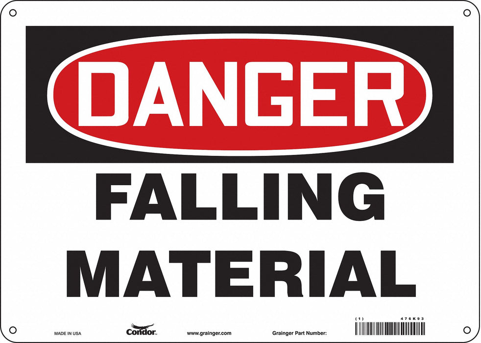 J6926 Safety Sign 10 inx14 in Aluminum