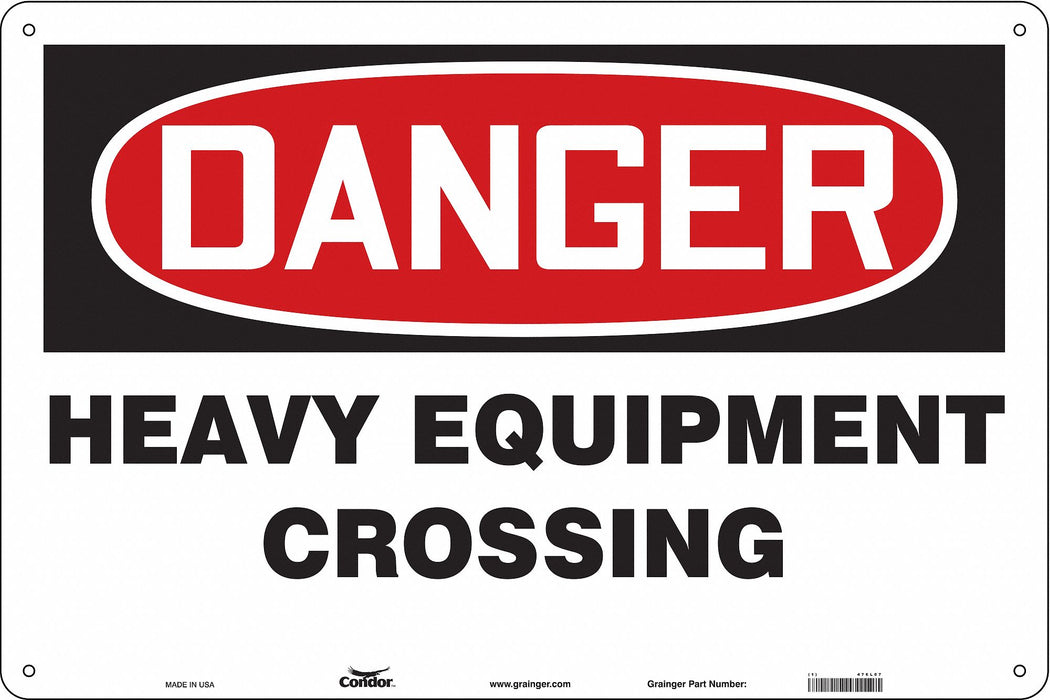 Safety Sign 24 in x 36 in Aluminum