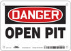 Safety Sign 5 in x 7 in Aluminum