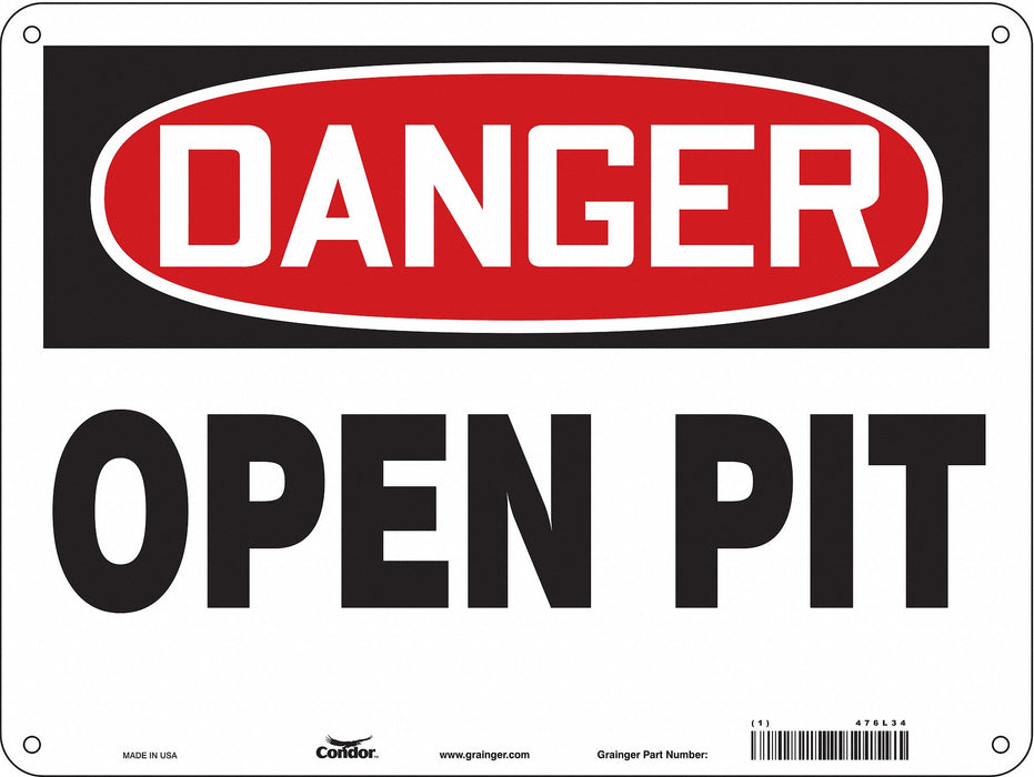 Safety Sign 18 inx24 in Aluminum