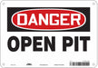 Safety Sign 7 inx10 in Polyethylene