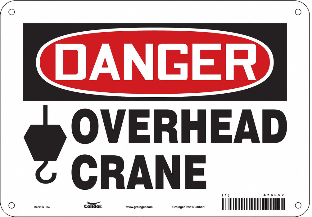 Safety Sign 7 in x 10 in Aluminum