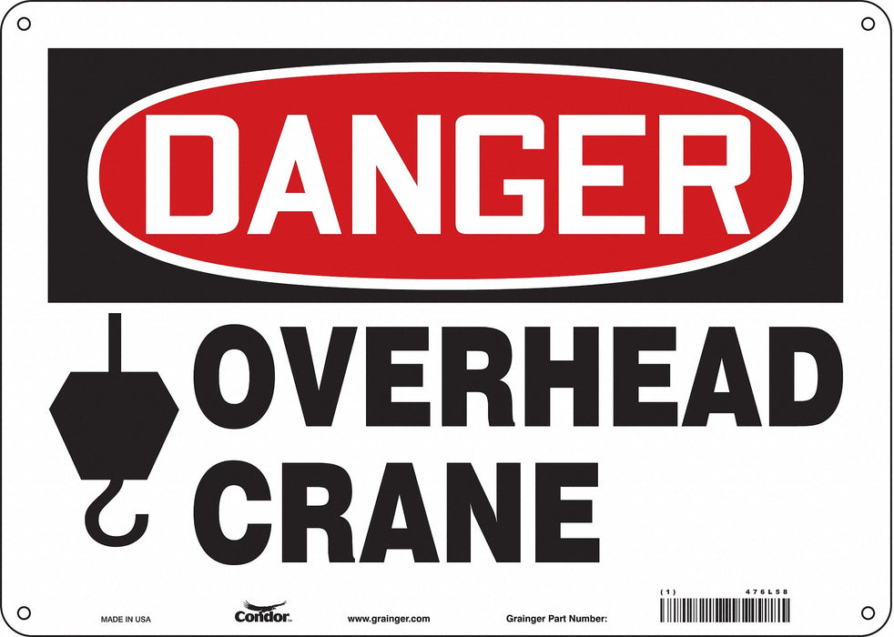 Safety Sign 10 inx14 in Aluminum