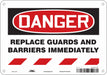 Safety Sign 7 in x 10 in Aluminum