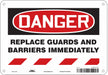 Safety Sign 7 in x 10 in Polyethylene
