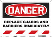 Safety Sign 10 in x 14 in Polyethylene