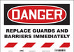 Safety Sign 10 in x 14 in Vinyl