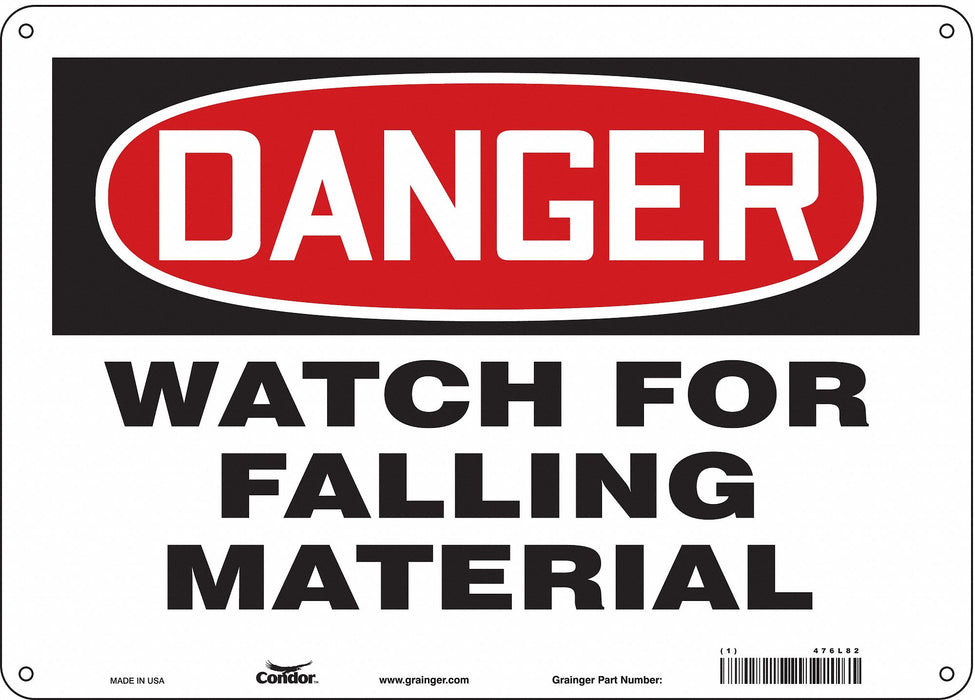 Safety Sign 10 inx14 in Aluminum