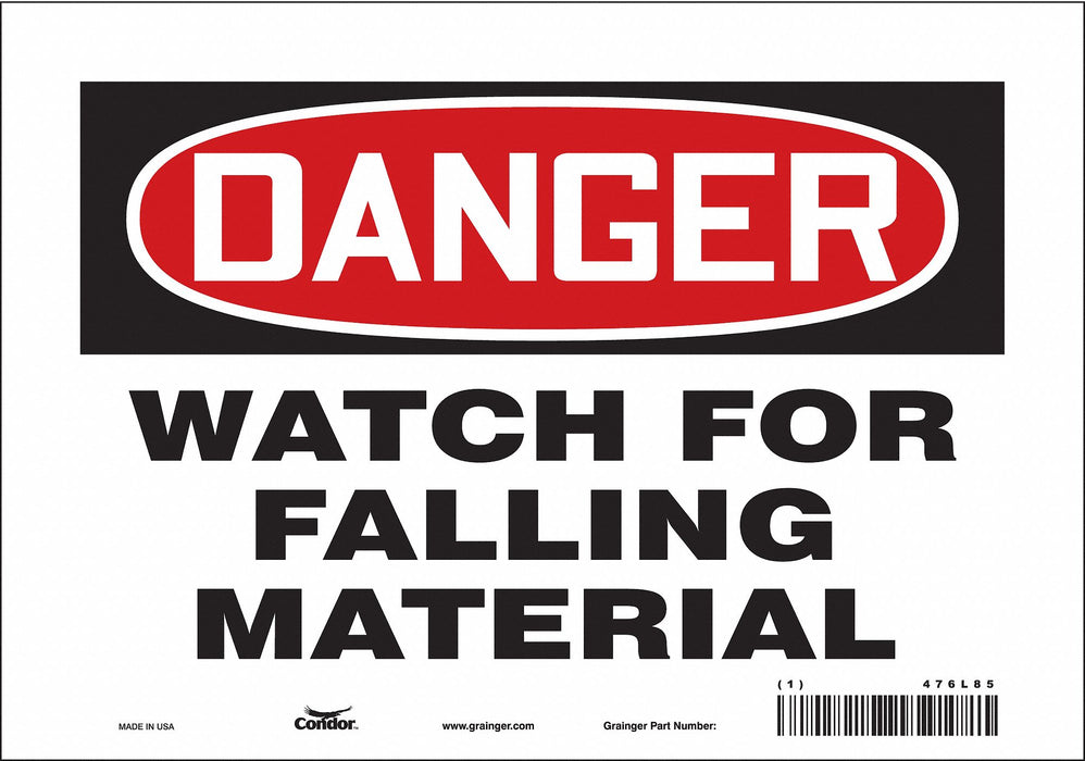 Safety Sign 7 in x 10 in Vinyl