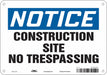 Safety Sign 7 in x 10 in Aluminum