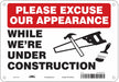 Safety Sign 7 in x 10 in Aluminum