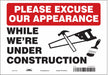 Safety Sign 7 inx10 in Vinyl