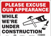 Safety Sign 10 inx14 in Vinyl