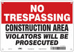 Safety Sign 7 in x 10 in Polyethylene