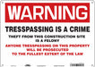 Safety Sign 10 in x 14 in Aluminum