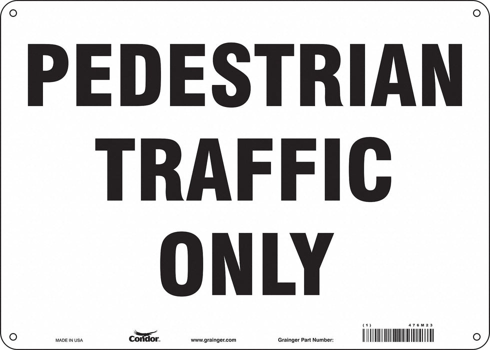 Safety Sign 10 inx14 in Aluminum