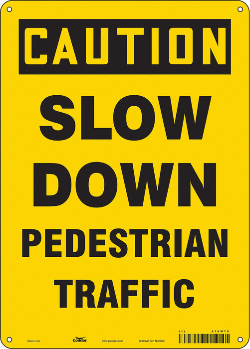 Safety Sign 14 inx10 in Polyethylene