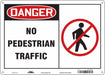 Safety Sign 10 inx14 in Aluminum