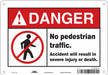 Safety Sign 7 in x 10 in Aluminum