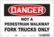 Safety Sign 7 in x 10 in Aluminum