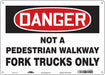 Safety Sign 10 inx14 in Polyethylene