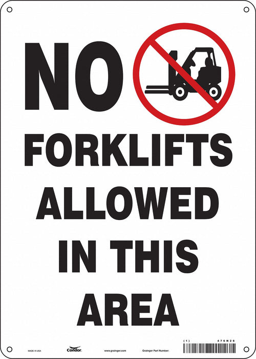 Safety Sign 14 inx10 in Aluminum