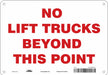 Safety Sign 7 in x 10 in Aluminum