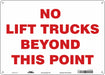 Safety Sign 10 in x 14 in Aluminum