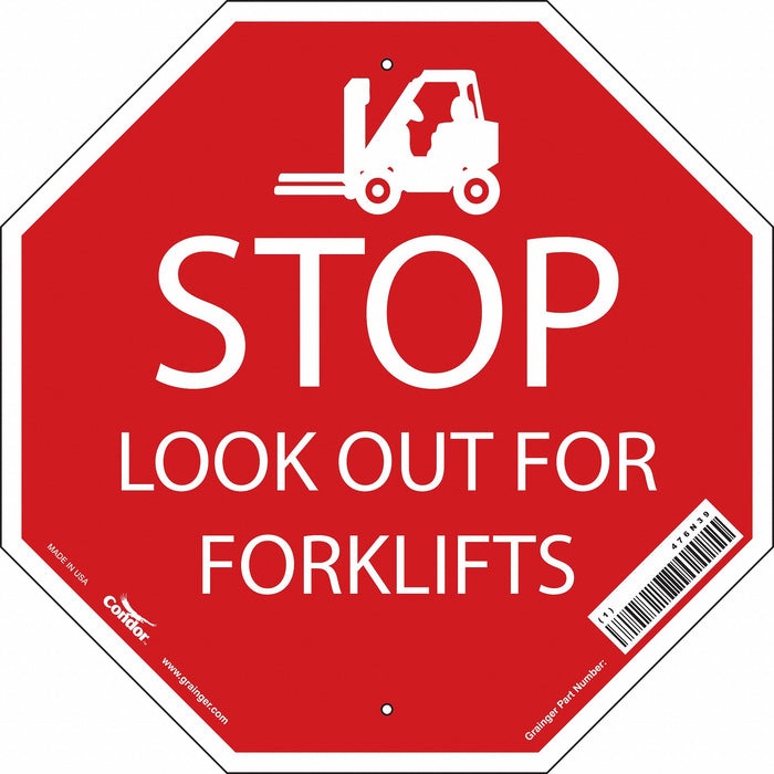 Safety Sign 18 inx18 in Polyethylene