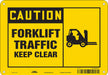 Safety Sign 7 in x 10 in Aluminum
