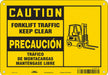 Safety Sign 7 inx10 in Polyethylene